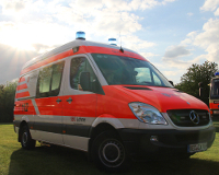 Ein Krankentransportwagen KTW-B der Lohner Malteser.