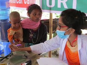 Medizinische HIlfe für die Flüchtlinge aus Myanmar ist besonders wichtig.