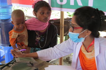 Medizinische HIlfe für die Flüchtlinge aus Myanmar ist besonders wichtig.