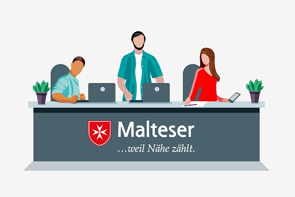 Grafik Malteser Büroalltag